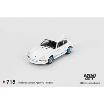 Porsche 911 Carrera RS 2.7 - Vit/Blå - LHD - Mini GT - 1:64