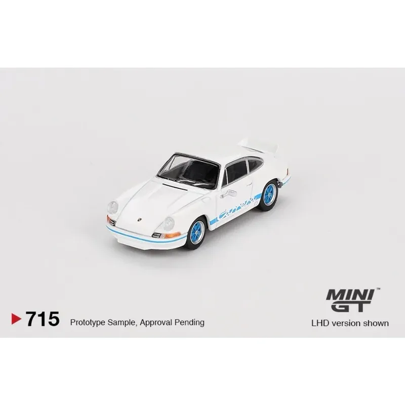 Porsche 911 Carrera RS 2.7 - Vit/Blå - RHD - Mini GT - 1:64