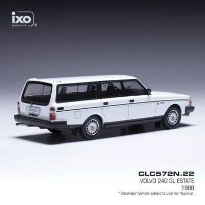 Volvo 240 GL Estate - 1990 - Vit - Ixo Models - 1:43