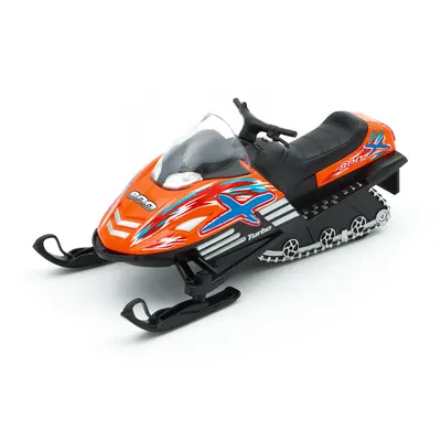 Snow Turbo - Snöskoter med pullback - Kinsfun - Orange