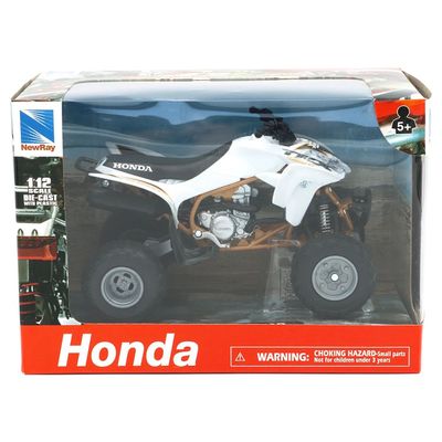 Honda TRX450R - Fyrhjuling - Vit - NewRay - 1:12