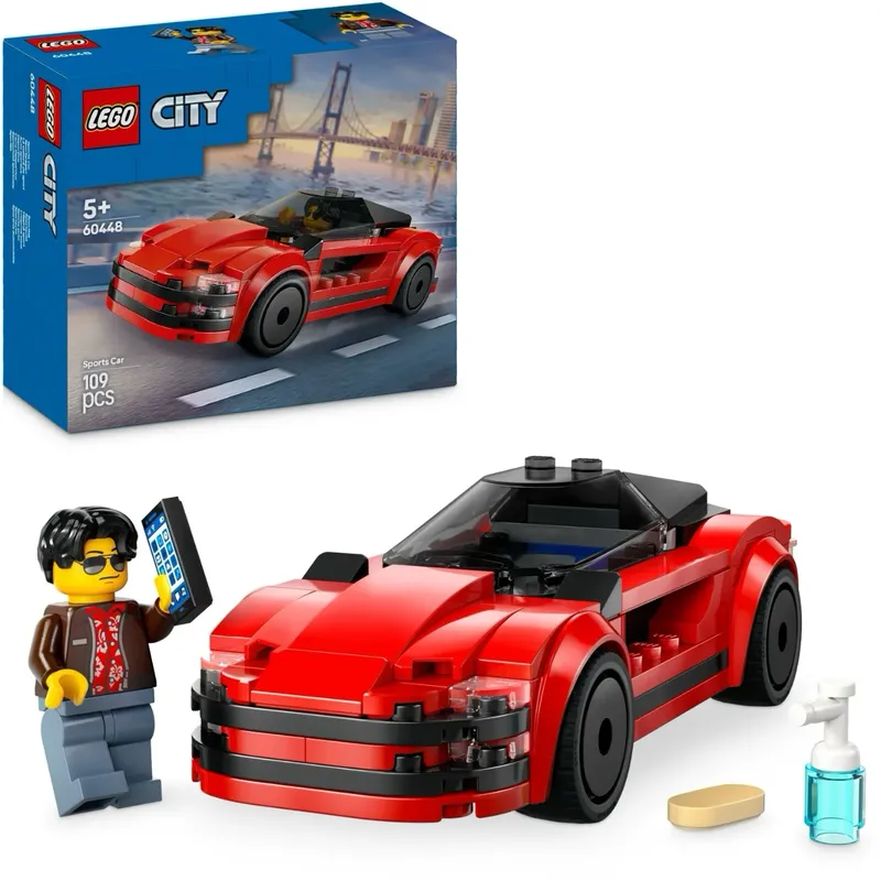 Sports Car - Röd Sportbil - City - 60448 - LEGO