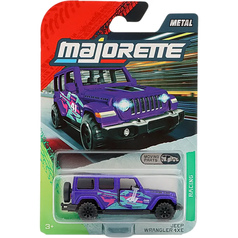 Jeep Wrangler 4XE - Lila - Racing Premium Cars - Majorette - 7 cm