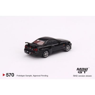 Nissan Skyline GT-R (R34) - Svart - 570 - Mini GT - 1:64