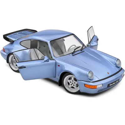 Porsche 911 (964) Turbo - 1990 - Blå - Solido - 1:18