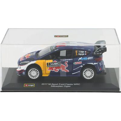 SKADAD FÖRPACKNING - 2017 M-Sport Ford Fiesta WRC Sébastien Ogier - Bburago 1:32