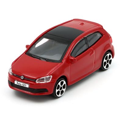 Volkswagen Polo GTI - 2010 - Röd - Bburago - 10 cm