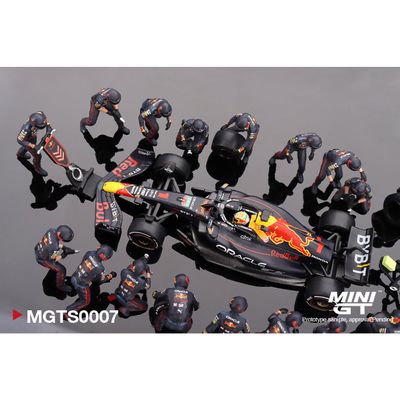 RB18 #1 Max Verstappen - Pit Crew Set - Mini GT - 1:64