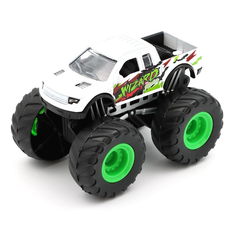 Monster Truck - Vit - Wizard - 9 cm