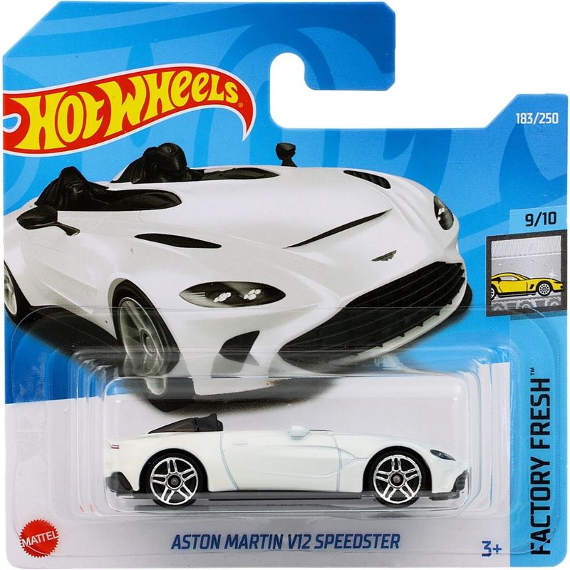 Aston Martin V12 Speedster - Factory Fresh - Vit - Hot Wheels