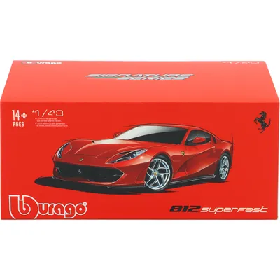 Ferrari 812 Superfast - Röd - Bburago - 1:43