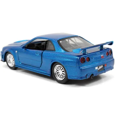 Brian's Nissan Skyline GT-R (R34) - Blå - Jada Toys - 1:32