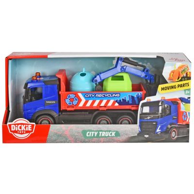 City Truck - Återvinningsbil - Volvo - Dickie Toys - 19 cm