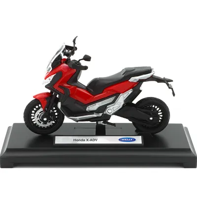 Honda X-ADV - Motorcykel - Röd - Welly - 1:18 - 11 cm