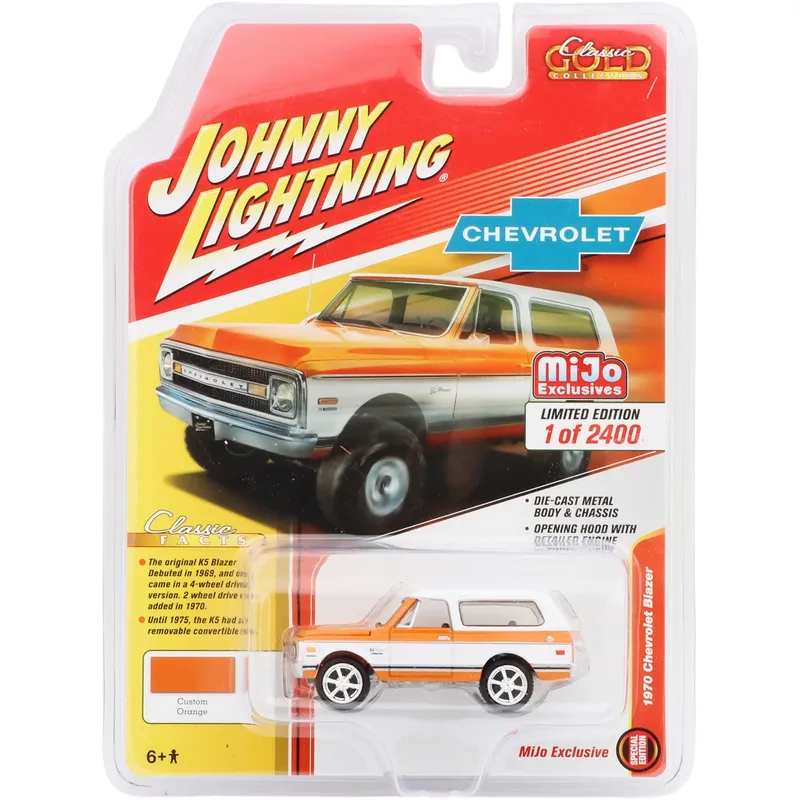 1970 Chevrolet Blazer - Orange/Vit - Johnny Lightning - 1:64