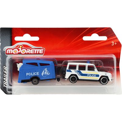 Fynd - Mercedes-AMG G63 polis med hästtrailer - Trailer - Majorette