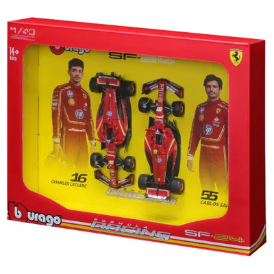 Ferrari SF-24 - 2024 - Leclerc + Sainz - Bburago - 1:43