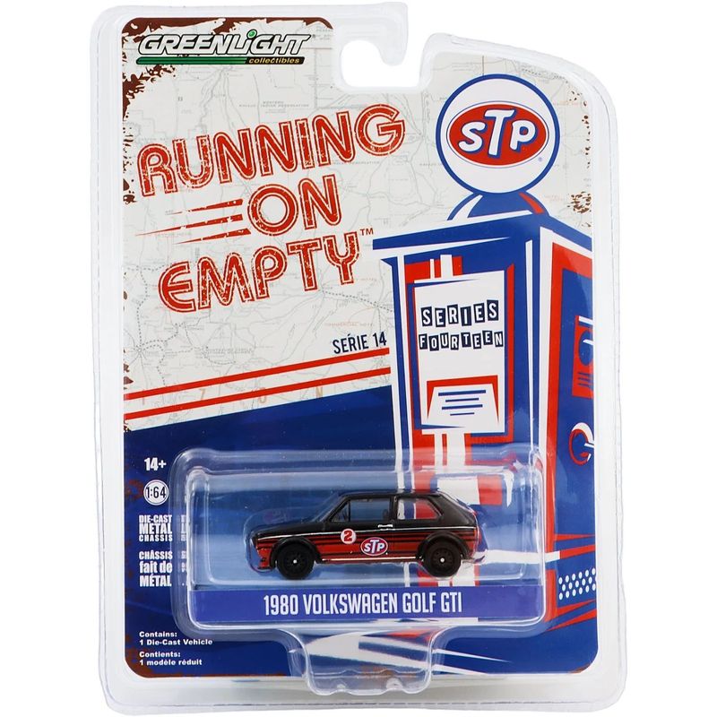 1980 Volkswagen Golf GTI - STP - Svart - GreenLight - 1:64