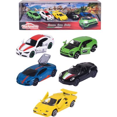 Majorette Dream Cars Italy - 5 leksaksbilar från Italien