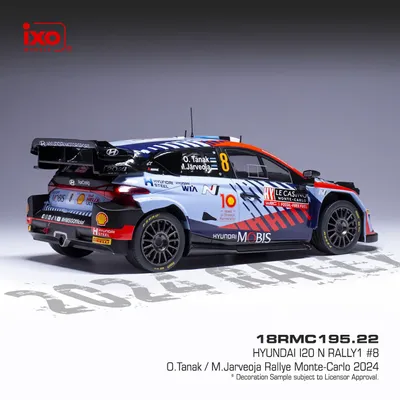 Hyundai i20 N Rally1 - O.Tänak M.Järveoja 2024 - Ixo - 1:18