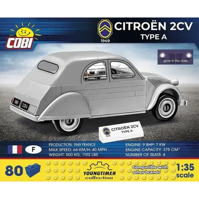 Citroën 2CV Type A - Grå - 24510 - COBI - 1:35