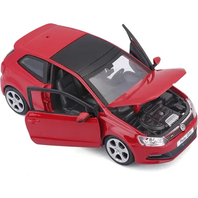 Volkswagen Polo GTI Mark 5 - Röd - Bburago - 1:24