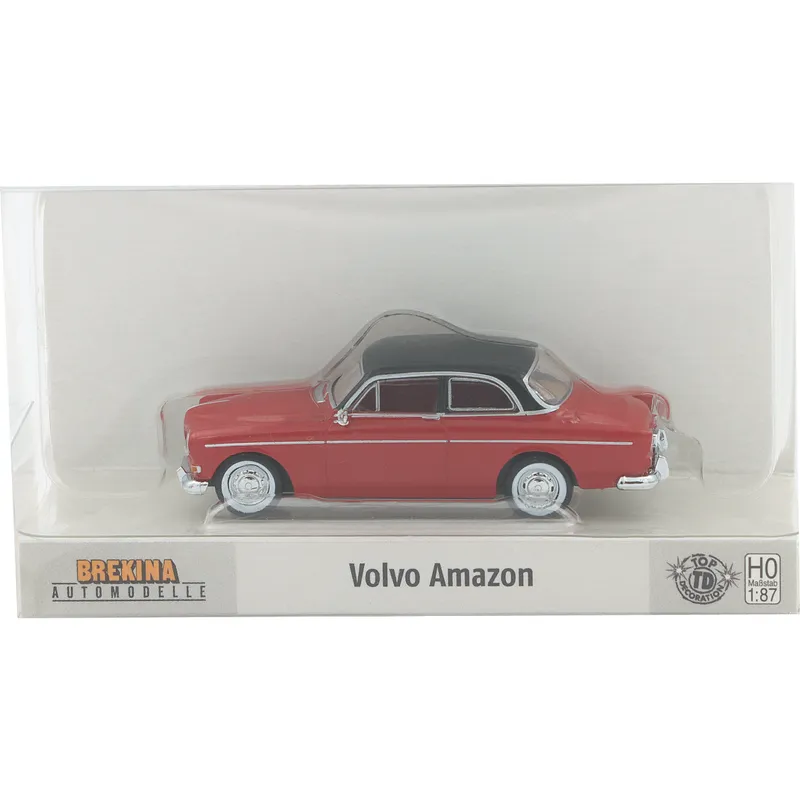 Volvo Amazon - Röd/svart - Brekina - 1:87