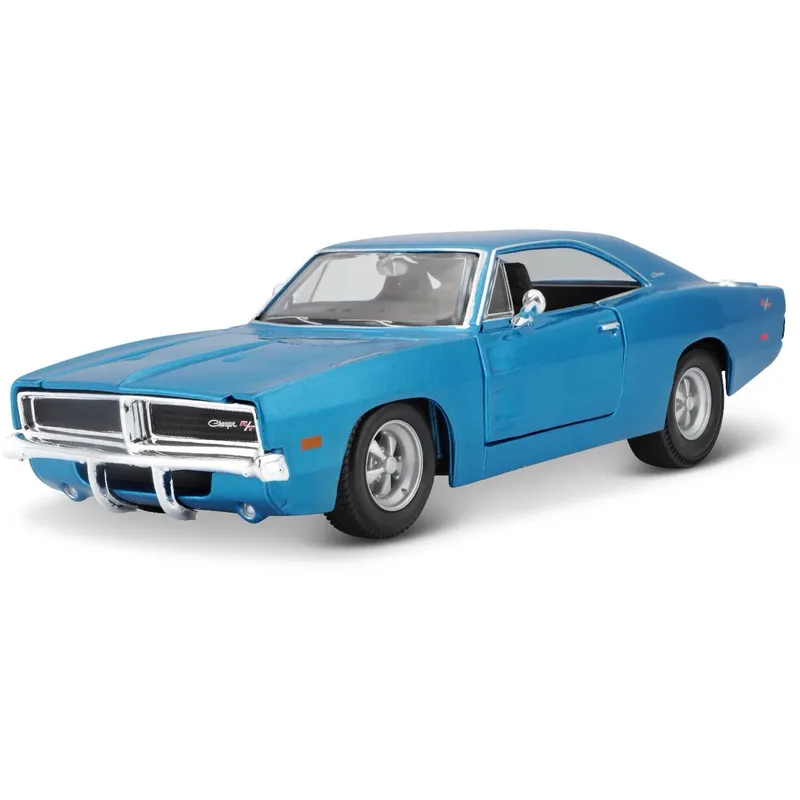1969 Dodge Charger R/T - Blå - Maisto - 1:25