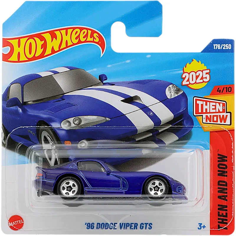 '96 Dodge Viper GTS - Blå - Then And Now - 176/250 - Hot Wheels