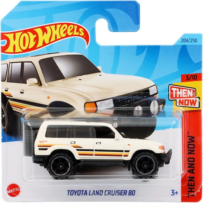 Toyota Land Cruiser 80 - Then And Now - Vit - Hot Wheels