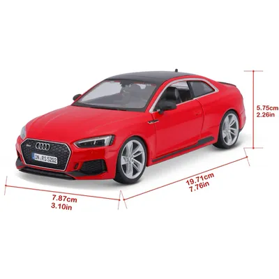 Audi RS 5 Coupé - 2019 - Röd - Bburago - 1:24