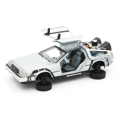 Time Machine - DeLorean - Back to the Future 2 - Silver - Welly - 1:24