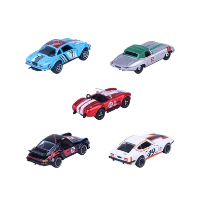 Vintage Racing - 5-pak med racerbiler - Giftpack - Majorette
