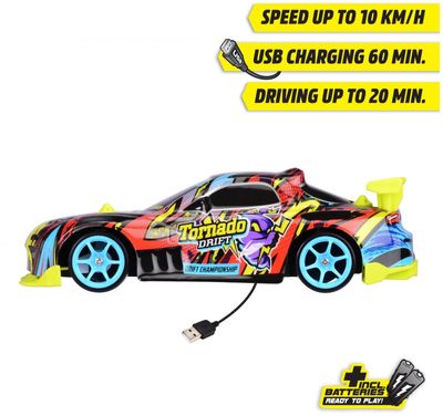 RC Tornado Drift - Radiostyrd Bil - Dickie Toys