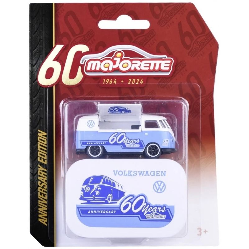 Volkswagen T1 Foodtruck - Blå - Majorette 60 Years - 7 cm