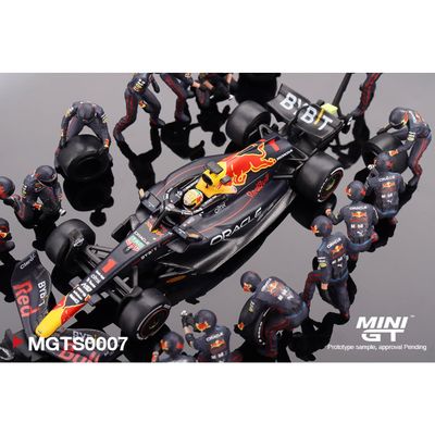 RB18 #1 Max Verstappen - Pit Crew Set - Mini GT - 1:64