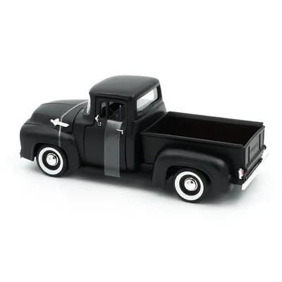 1956 Ford F-100 Pickup - Svart - Motormax - 1:24