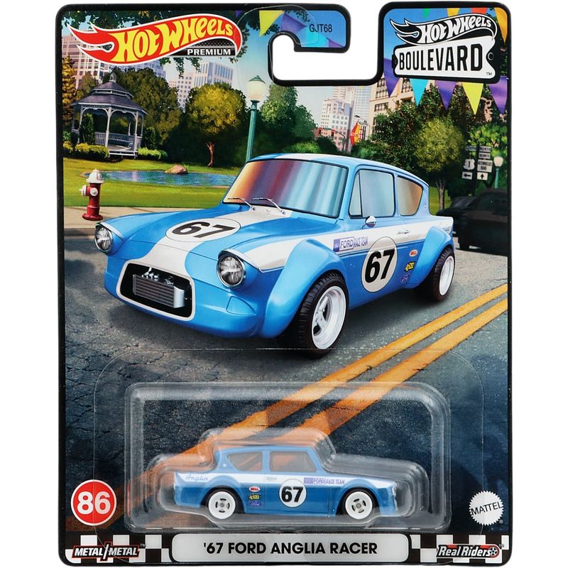 67 Ford Anglia Racer - Blå - Boulevard 86 - Hot Wheels