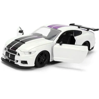 2016 Ford Mustang GT - Vit - Pink Slips - Jada - 13 cm