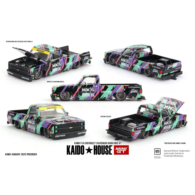 Chevrolet Silverado KAIDO HKS V1 - Kaido House - 174 - Mini GT