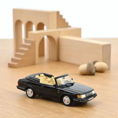 Saab 900 Turbo 16 Cabriolet - 1992 - Svart - Norev - 1:43