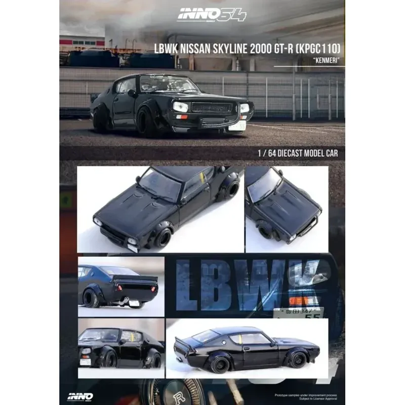 LB Works Nissan Skyline 2000 GT-R (KPGC110) - Inno64 - 1:64