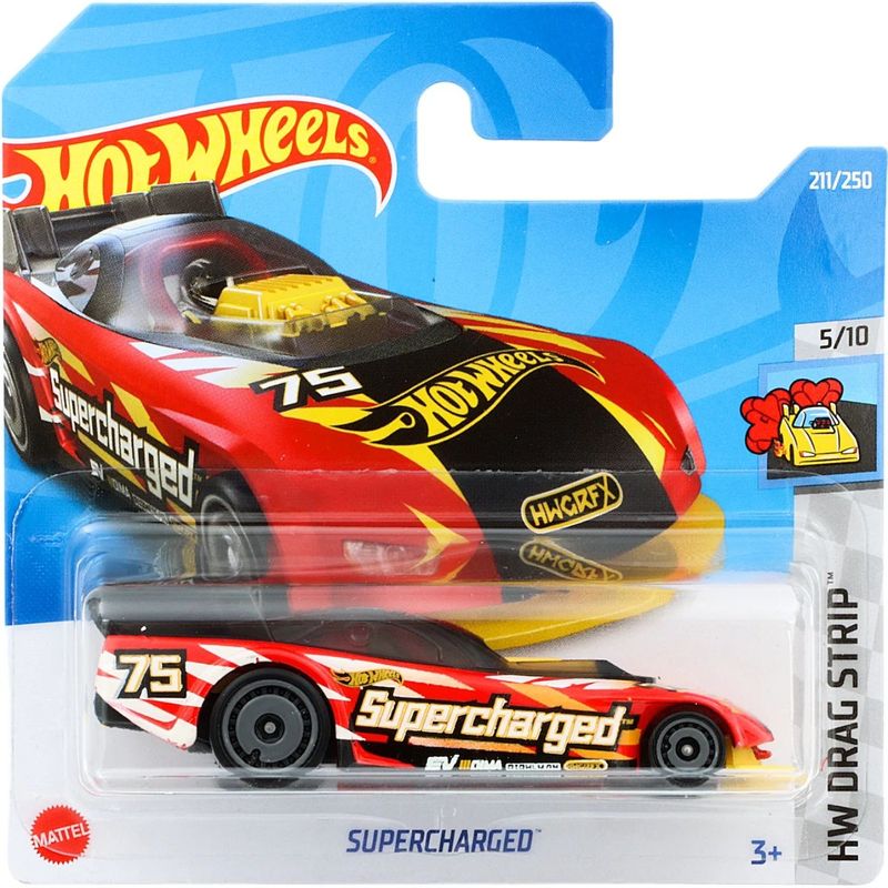Supercharged - HW Drag Strip - Röd - Hot Wheels