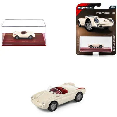 1955 Porsche 550 Spyder - Hvid - Collection Series - Majorette - 1:64