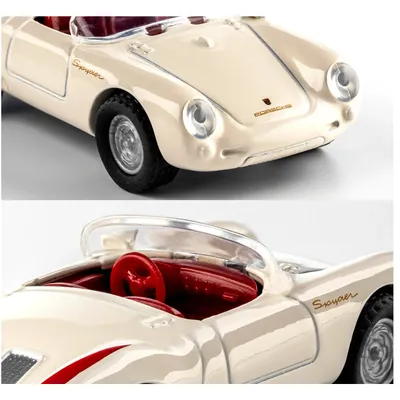 1955 Porsche 550 Spyder - Hvid - Collection Series - Majorette - 1:64