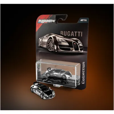 2005 Bugatti Veyron 16.4 Super Sport - Silver/Svart - Collection Series - Majorette - 1:64