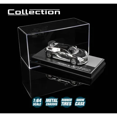2005 Bugatti Veyron 16.4 Super Sport - Silver/Svart - Collection Series - Majorette - 1:64