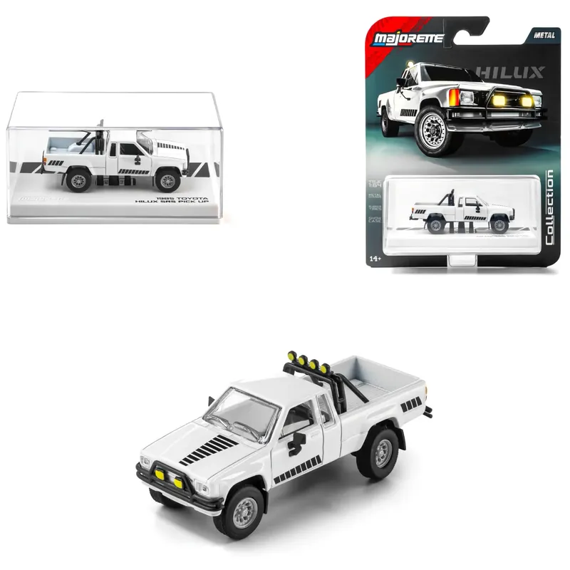 1985 Toyota Hilux SR5 Pick Up - Vit - Collection Series - Majorette - 1:64