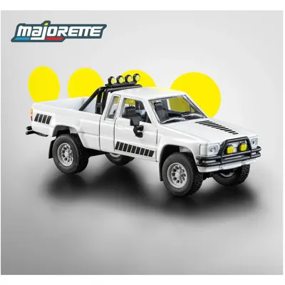 1985 Toyota Hilux SR5 Pick Up - Vit - Collection Series - Majorette - 1:64