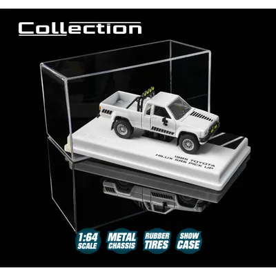 1985 Toyota Hilux SR5 Pick Up - Vit - Collection Series - Majorette - 1:64